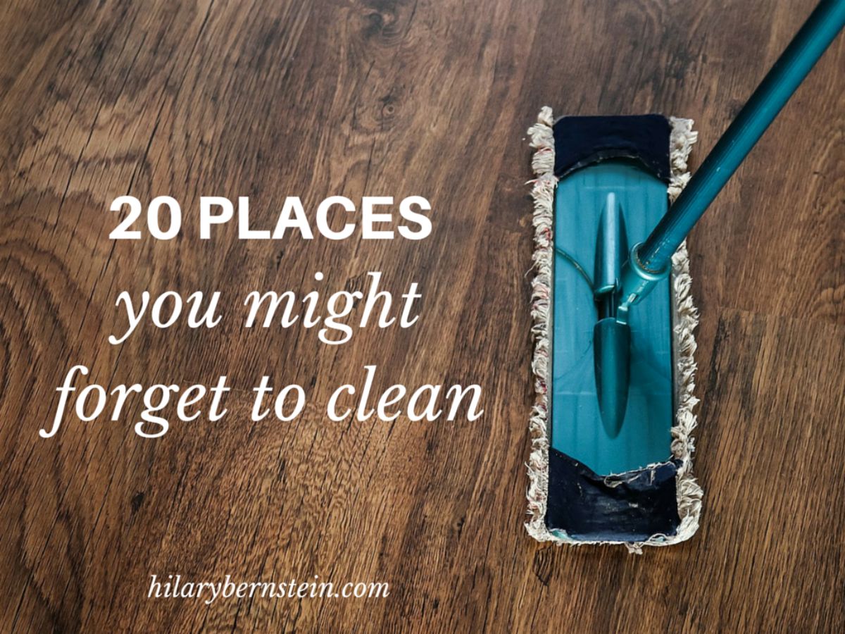 Every home has places you simply forget to clean. Here are 20 places you might forget to clean, as well as how I do clean those areas.