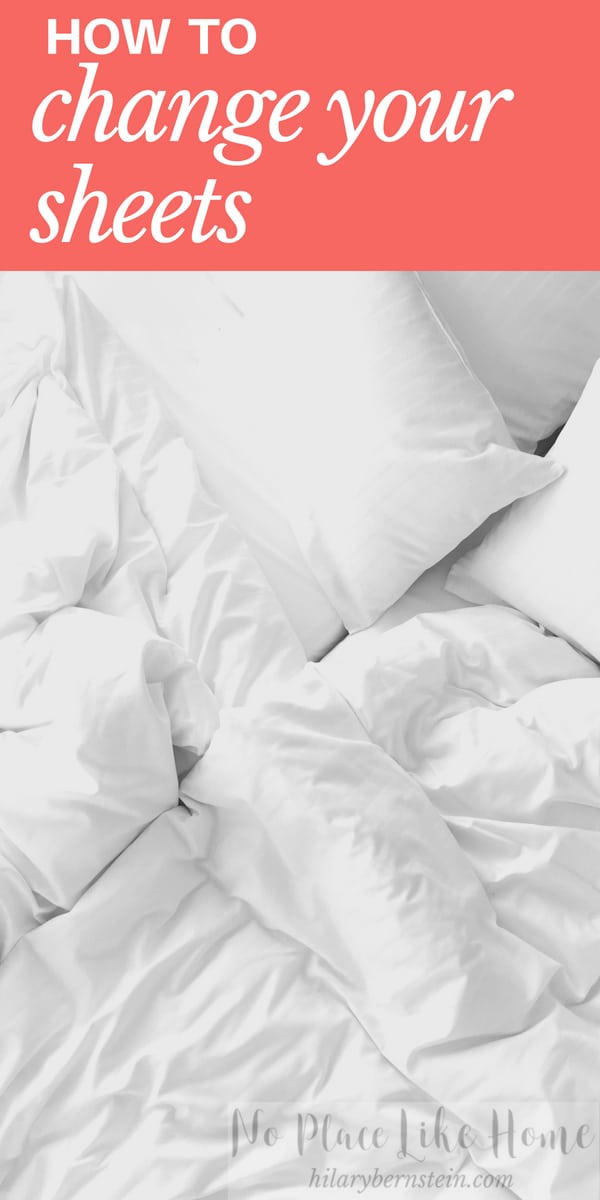 Ever wondered how to change your sheets? Here's an easy step-by-step tutorial!