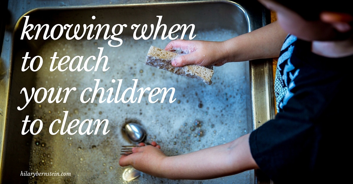 Teaching your children to clean is important for parents. But WHEN is the best time to teach your children to clean?