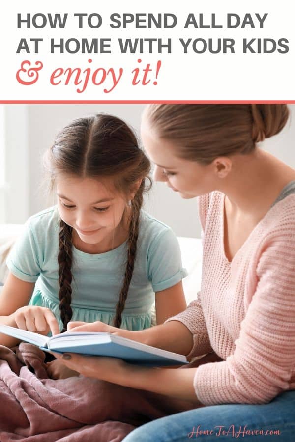 Mother and daughter read together