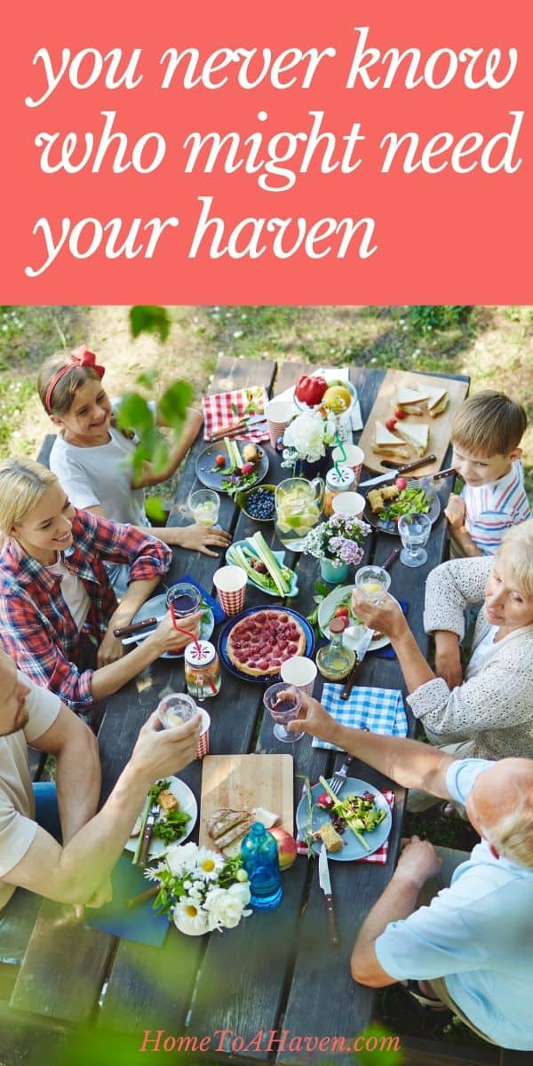 Group has a backyard picnic