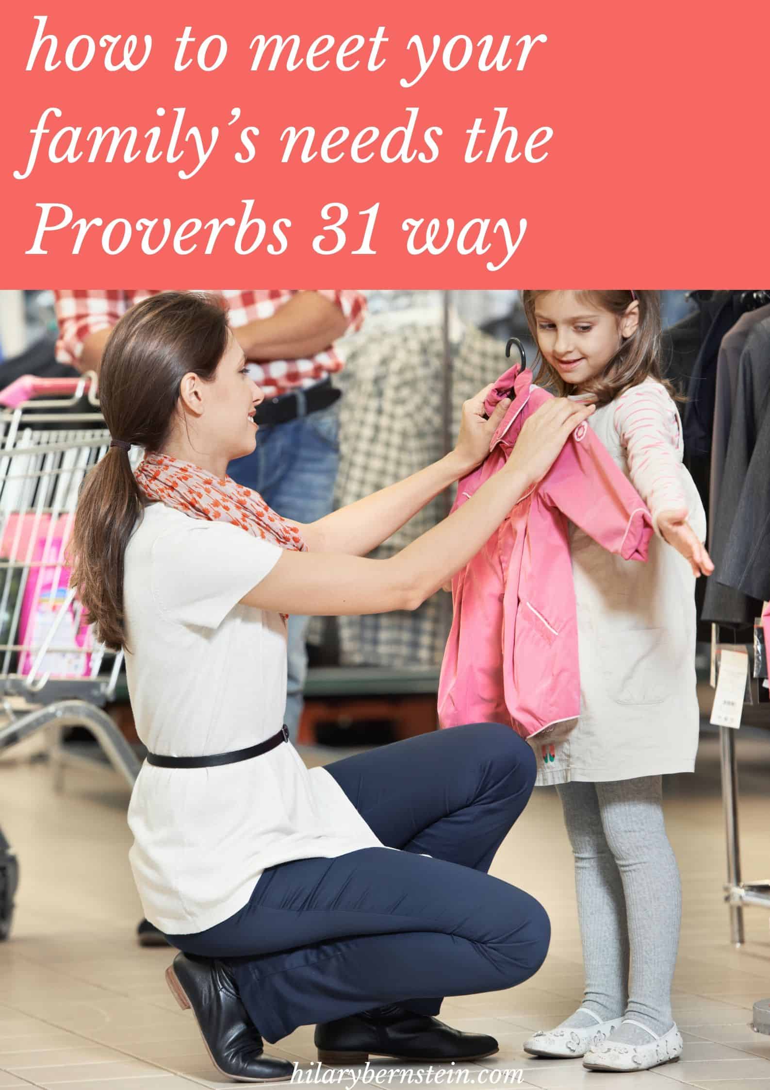 Mom and daughter shop for coats