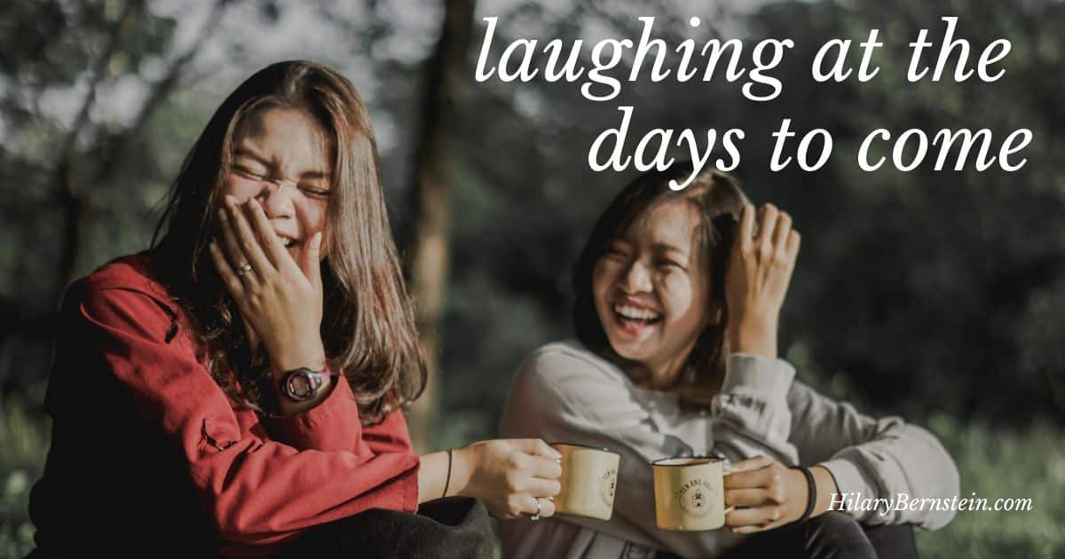 Women laugh